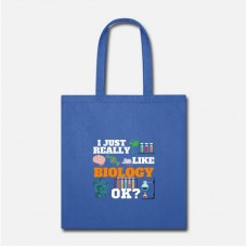 Science Chemistry Physics Biology Research Royal Blue Tote Bag